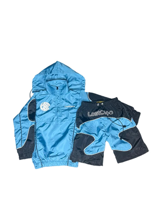 Kid's Blue Legacy Quarter Zip Set