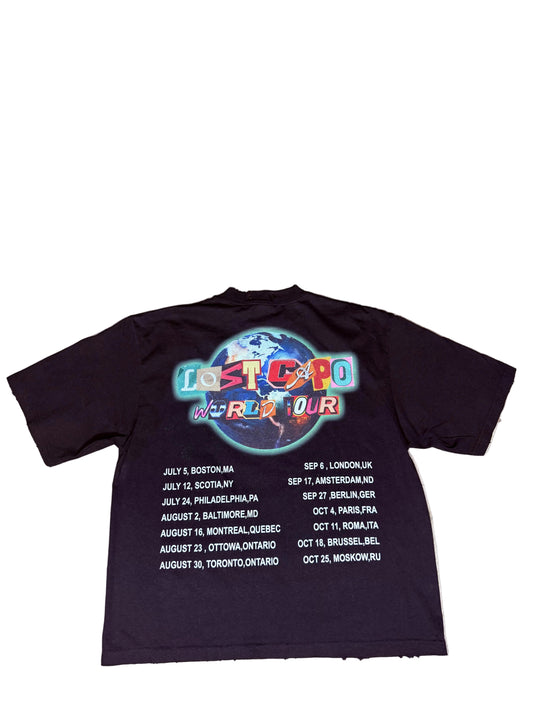 Ransom Distressed Tee – Black