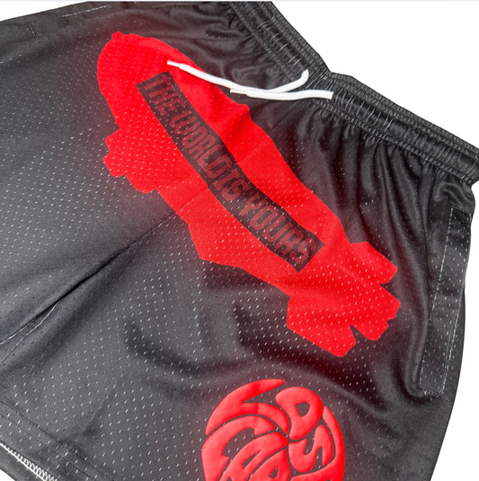 TWIY Black Mesh Shorts
