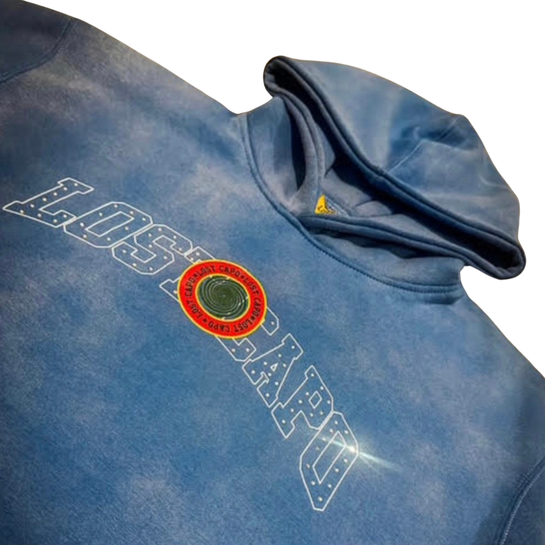 OG Blue Acid Wash Hoodie Set