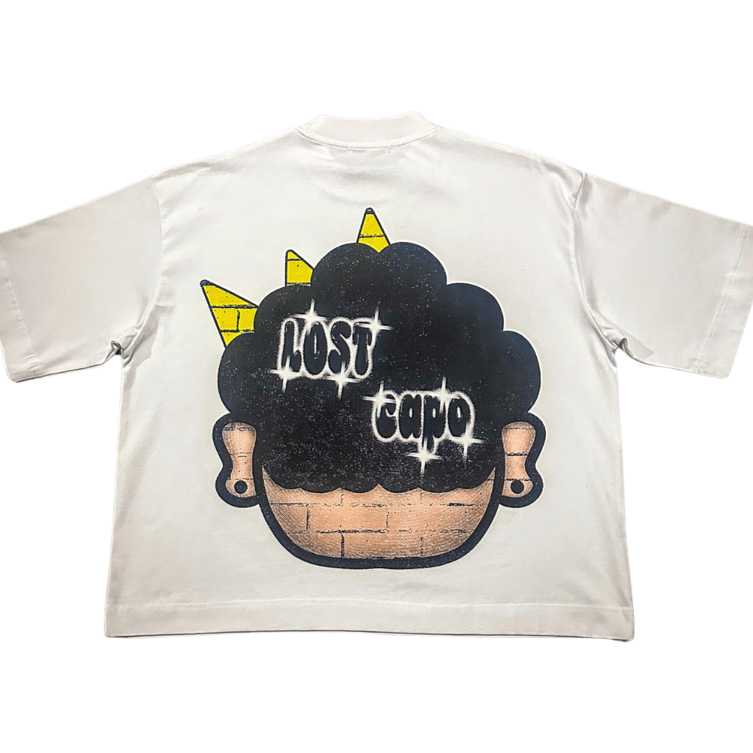 White Lost Capo CROP Tee
