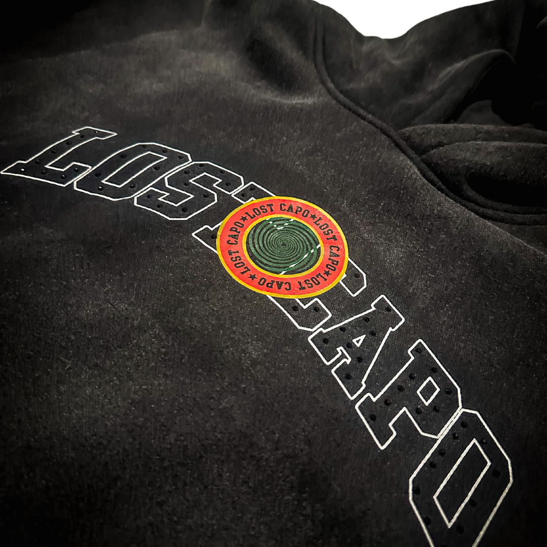 OG Black Acid Wash Hoodie Set