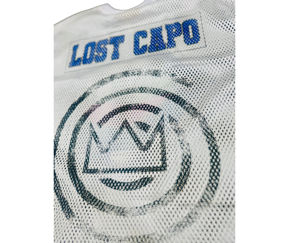 White/Blue Mesh Jersey