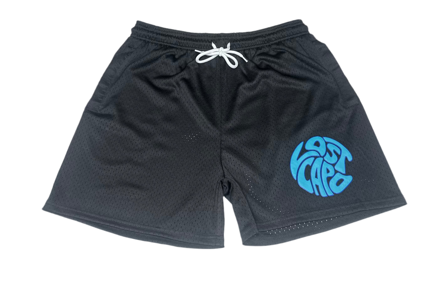 Teal & Black Mesh Shorts/Tee Set