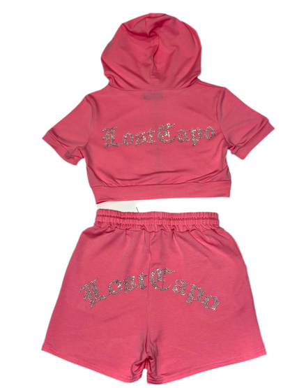 Lost Capo Women's Rhinestone Lounge Set