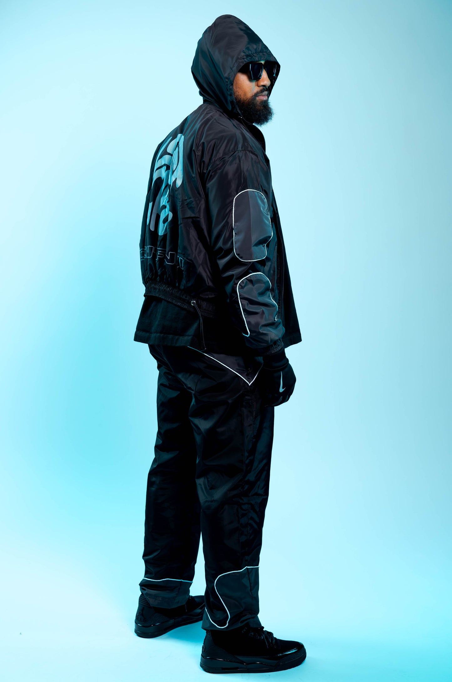 Black Windbreaker – “Blackout” Reflector