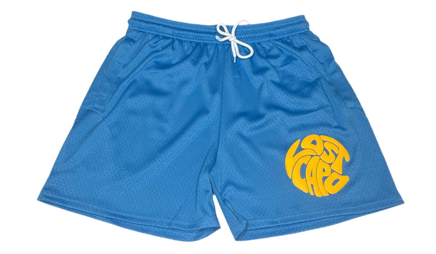Baby Blue Mesh Shorts/Tee Set