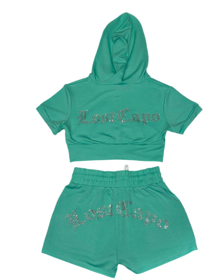 Lost Capo Women's Rhinestone Lounge Set
