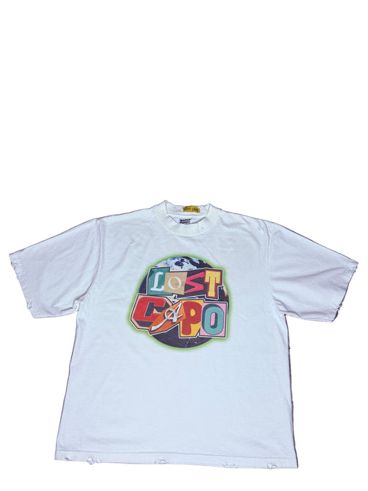 Ransom Distressed Tee – Cream