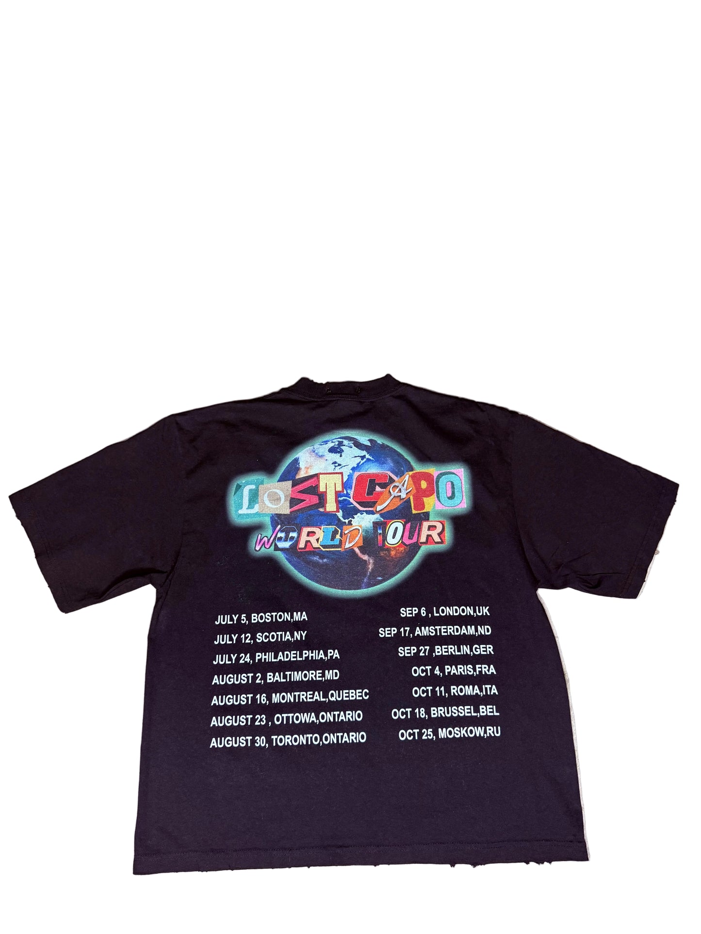Ransom Distressed Tee – Black
