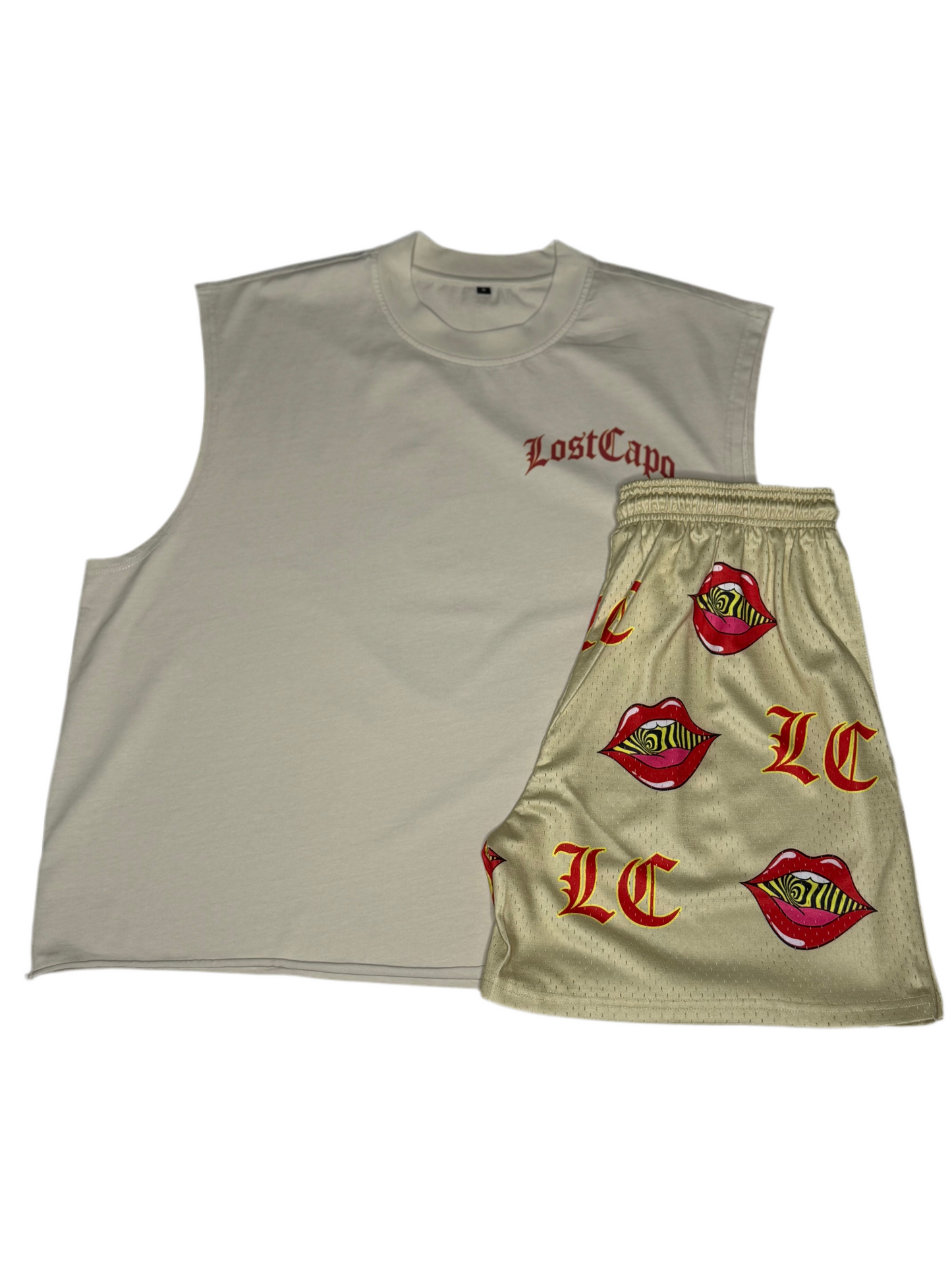 Lost Summer Sleeveless Set (Cream)