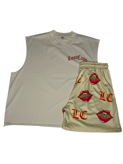 Lost Summer Sleeveless Set (Cream)