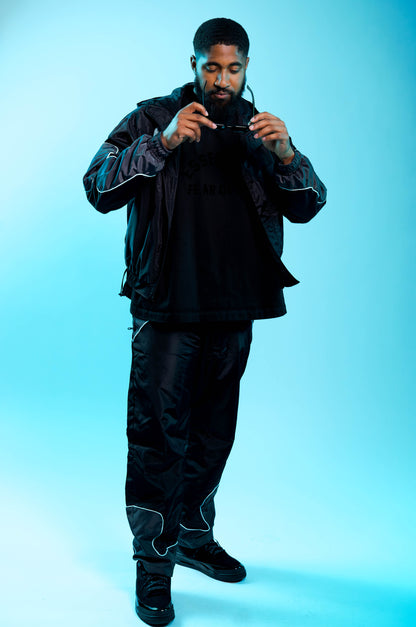 Black Windbreaker – “Blackout” Reflector