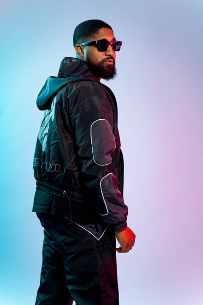 Black Windbreaker – “Blackout” Reflector
