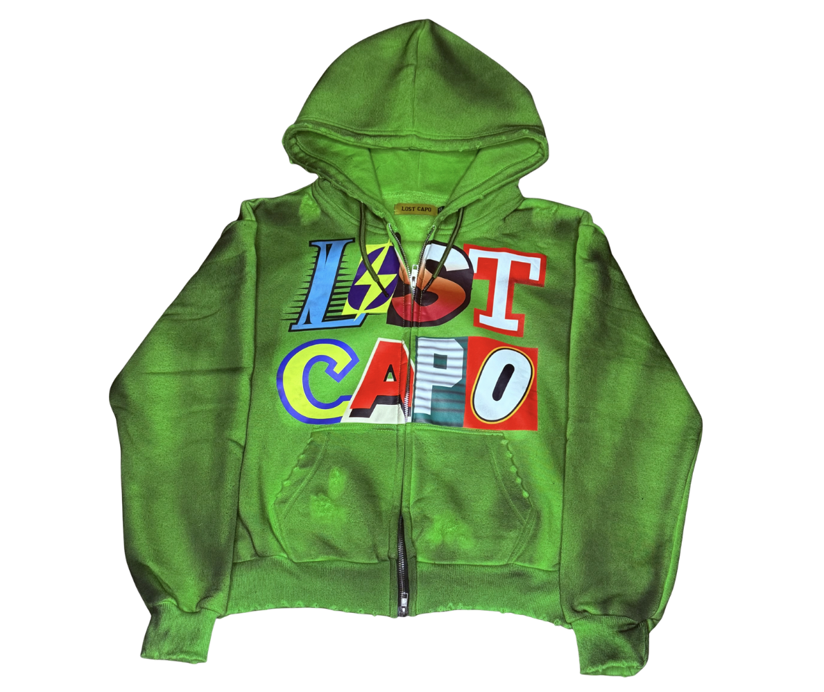 Ransom Zip-Up Set “Dirty Money” Green