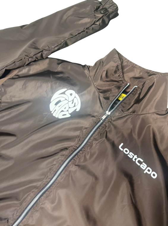 3M Brown Windbreaker Jacket/Shorts Set