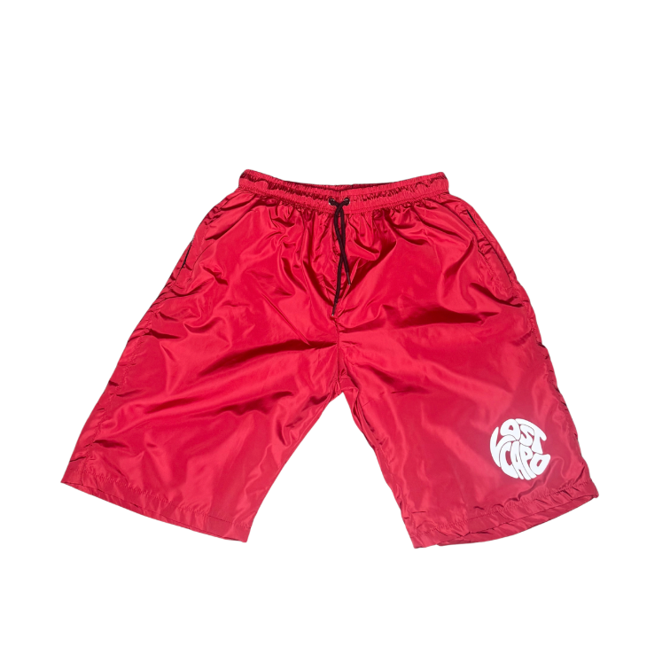 3M Red Windbreaker Jacket/Shorts Set