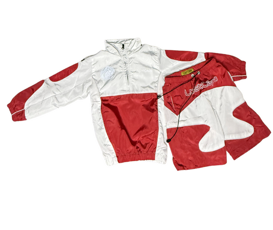 Kid's Red & White Legacy Quarter Zip Set