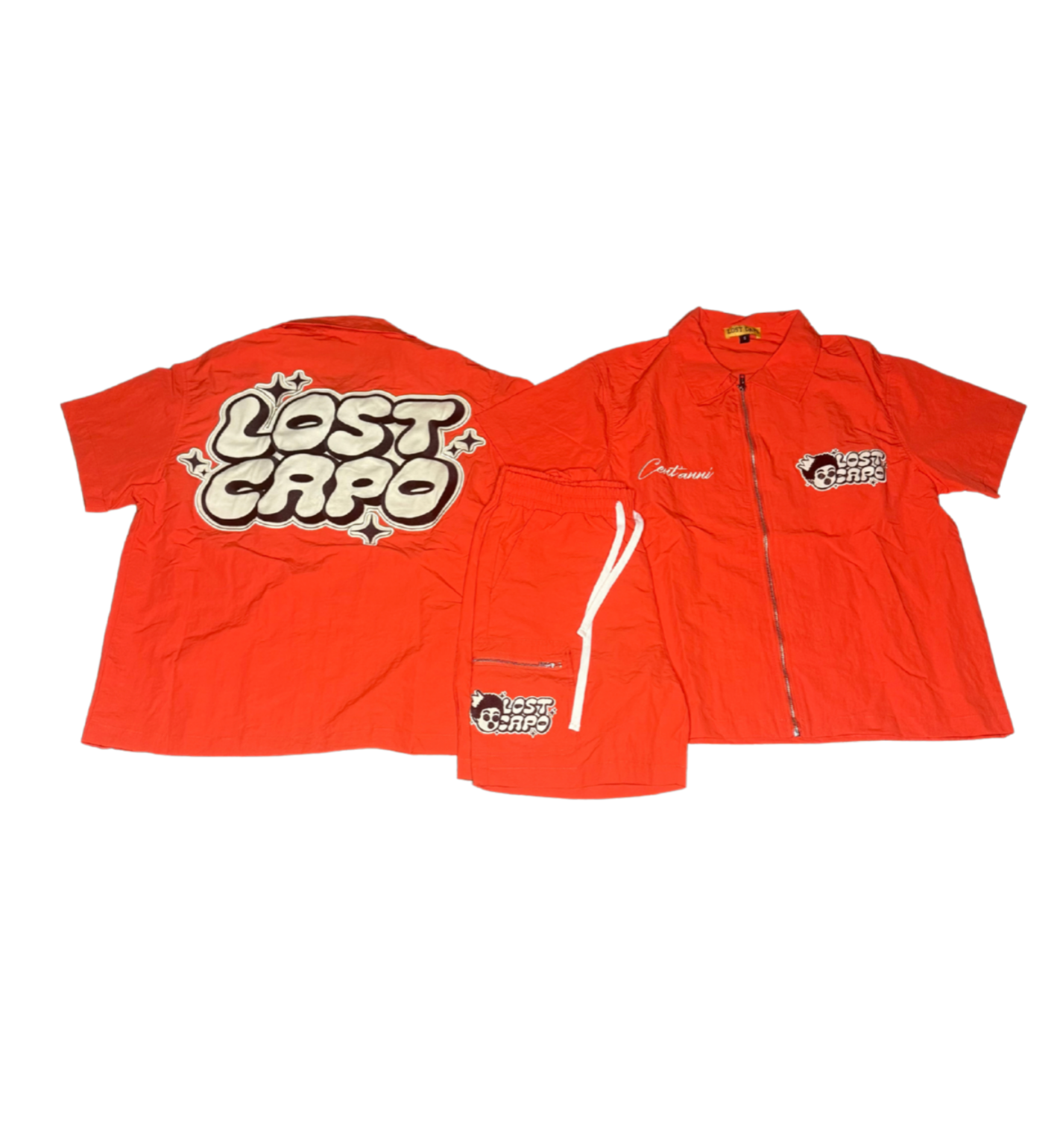 Trophies Orange Nylon Summer Set
