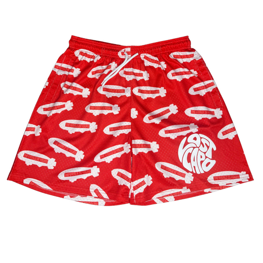 TWIY Red Mesh Shorts