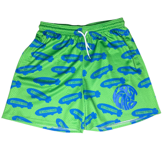 TWIY Green Mesh Shorts