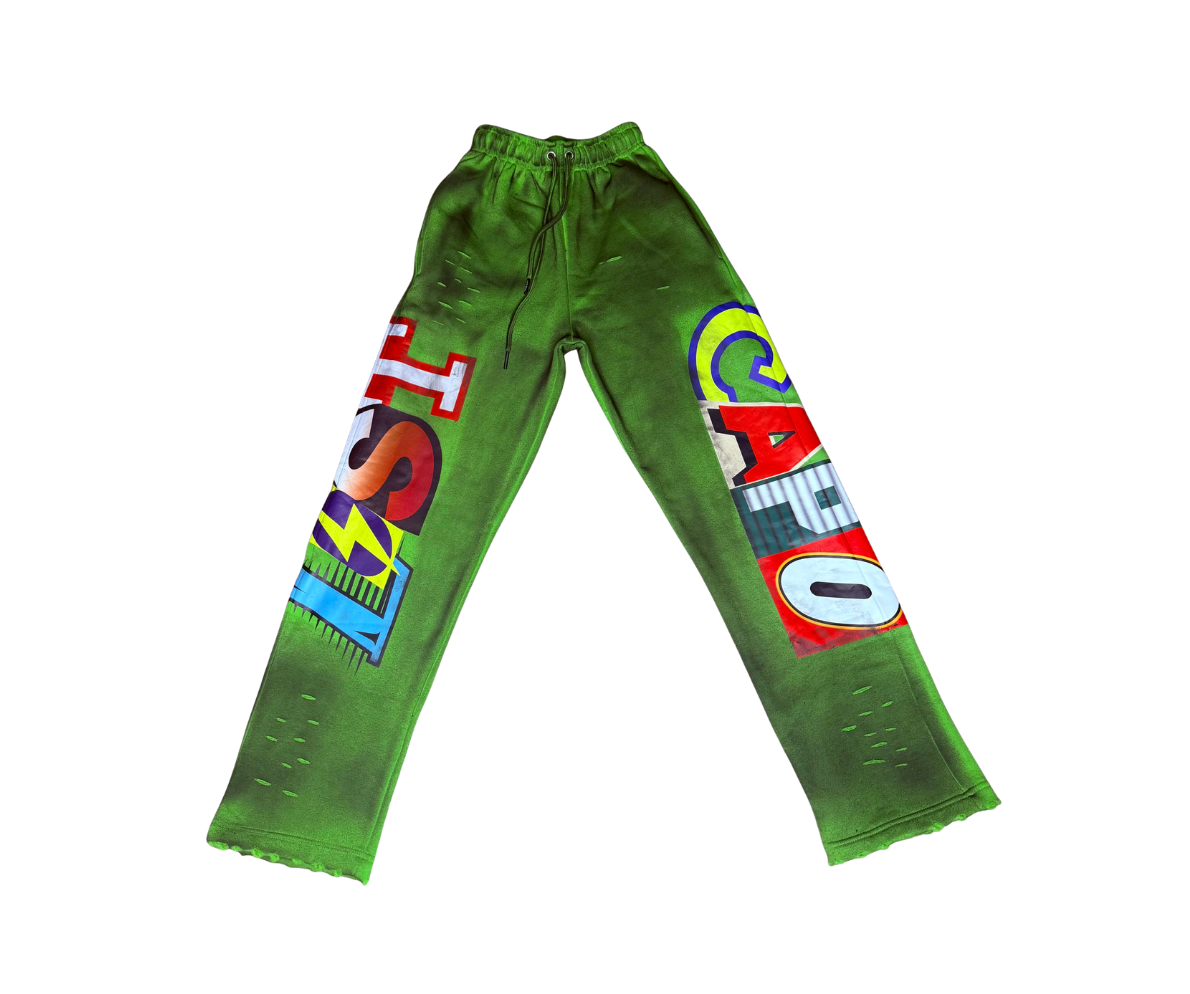 Ransom Zip-Up Set “Dirty Money” Green