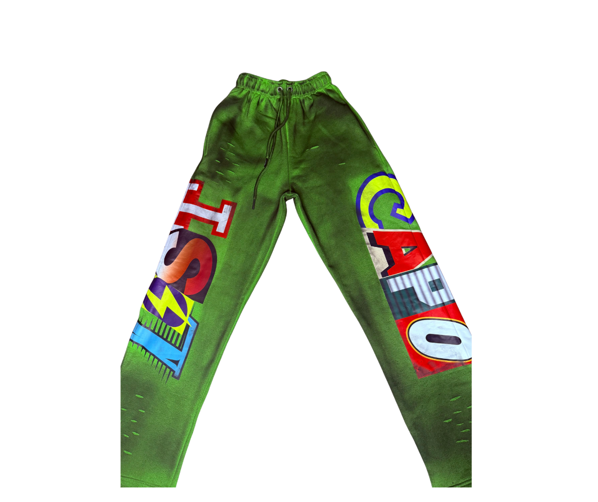 Ransom Zip-Up Set “Dirty Money” Green