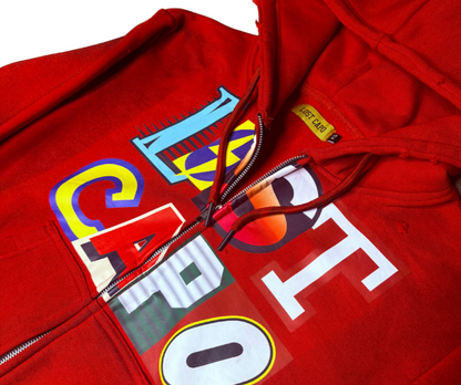 Ransom Zip-Up Set “Ransom” Red