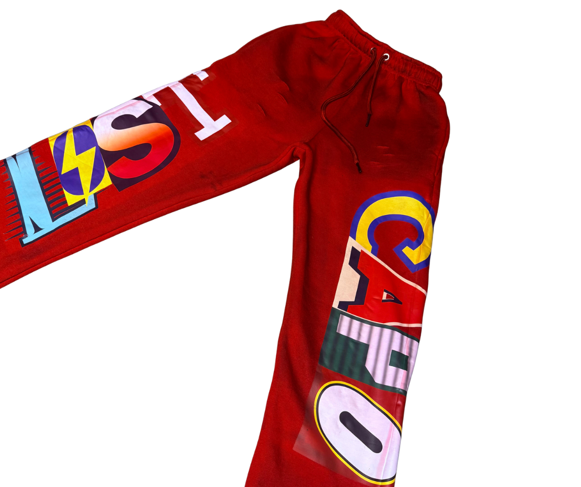 Ransom Zip-Up Set “Ransom” Red