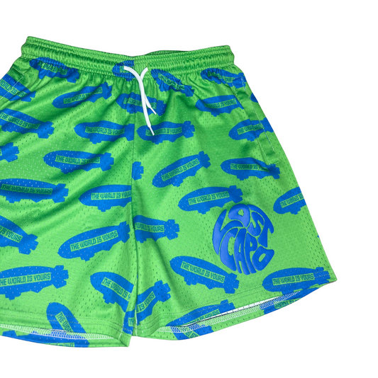 TWIY Green Mesh Shorts